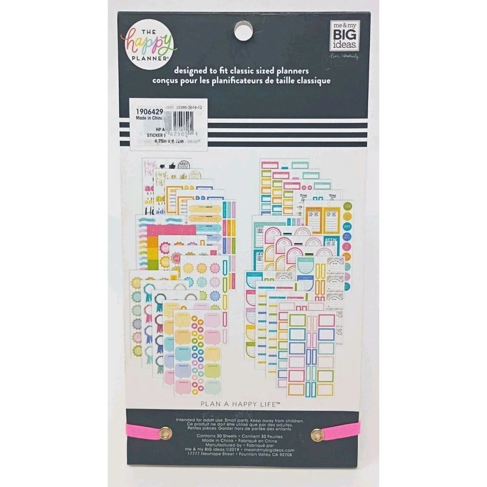 Me & My Big Ideas The Happy Planner Sticker Books - YOU Choose! New